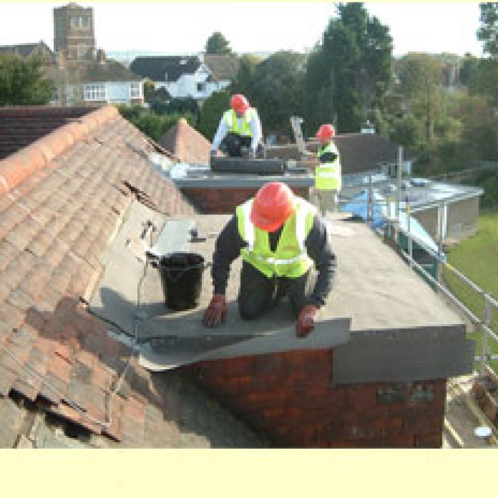 Flat Roofing - 3 Layer Felt - Lancing College Prep Hove